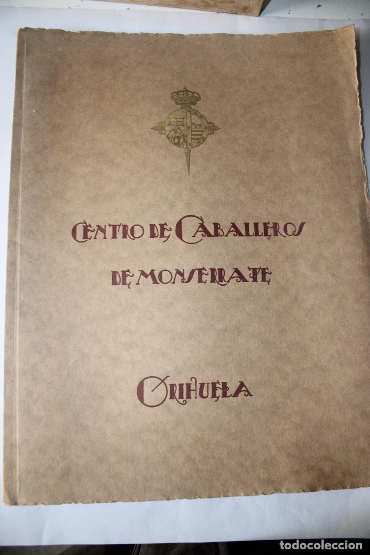 Old books: centro de caballeros de monserrate - orihuela - 1930
