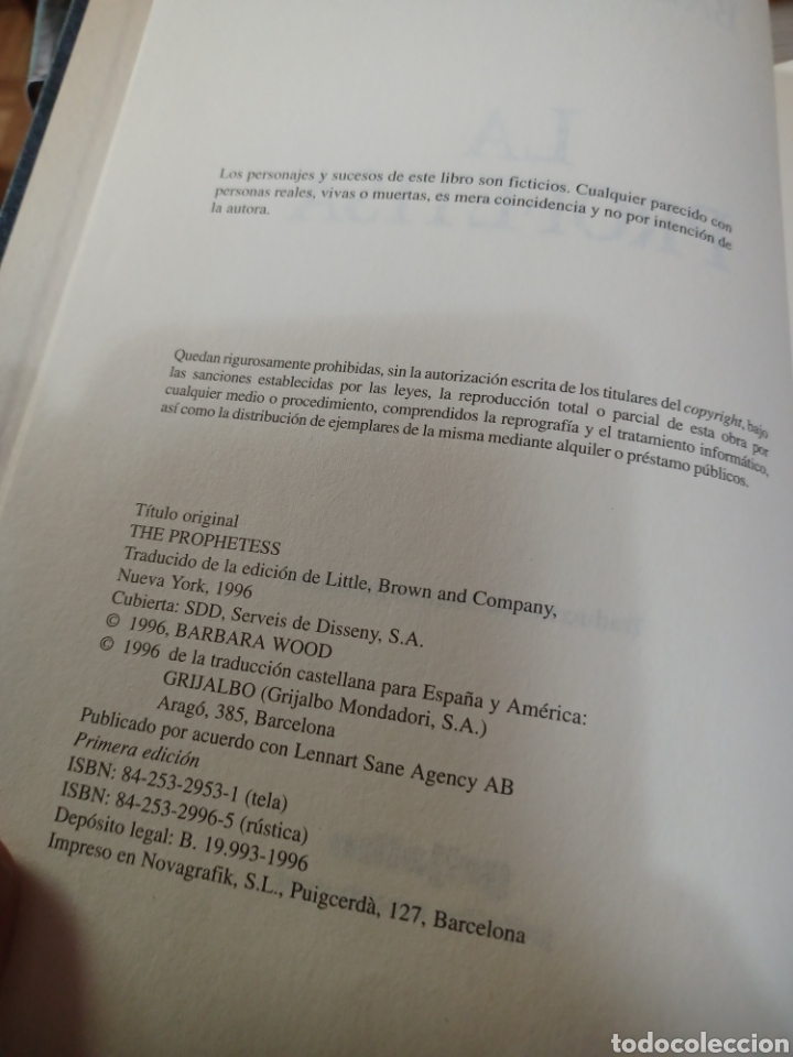 Libros antiguos: Barybook 209. La profetisa B&aacute;rbara wood - Foto 5