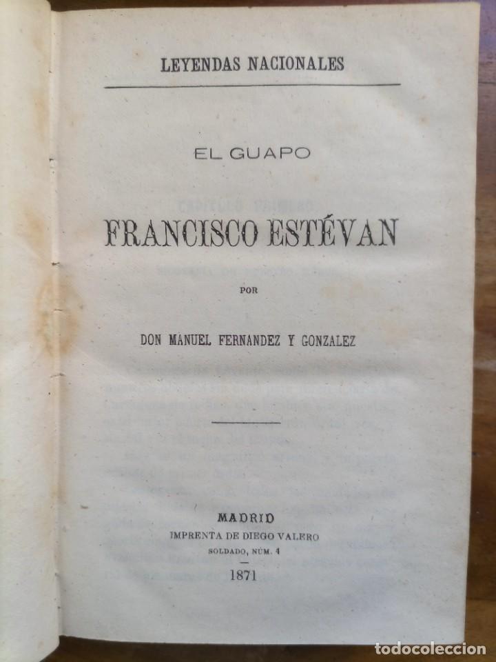 Libros antiguos: El guapo Francisco Esteban 1871 - Foto 3