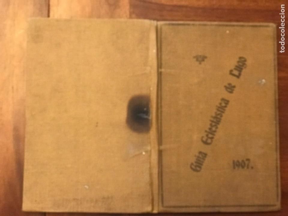 Libros antiguos: Gu&iacute;a Eclesi&aacute;stica de Lugo, Galicia A&ntilde;o 1907. - Foto 2