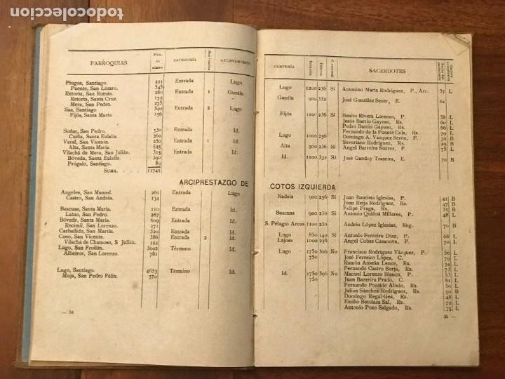 Libros antiguos: Gu&iacute;a Eclesi&aacute;stica de Lugo, Galicia A&ntilde;o 1907. - Foto 5