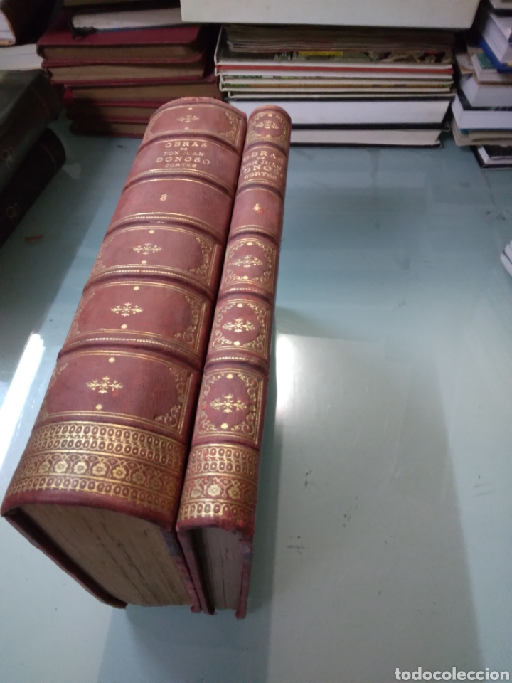 Libros antiguos: Obras de Juan Donoso Cortes, volumen III y IV, Madrid 1893
