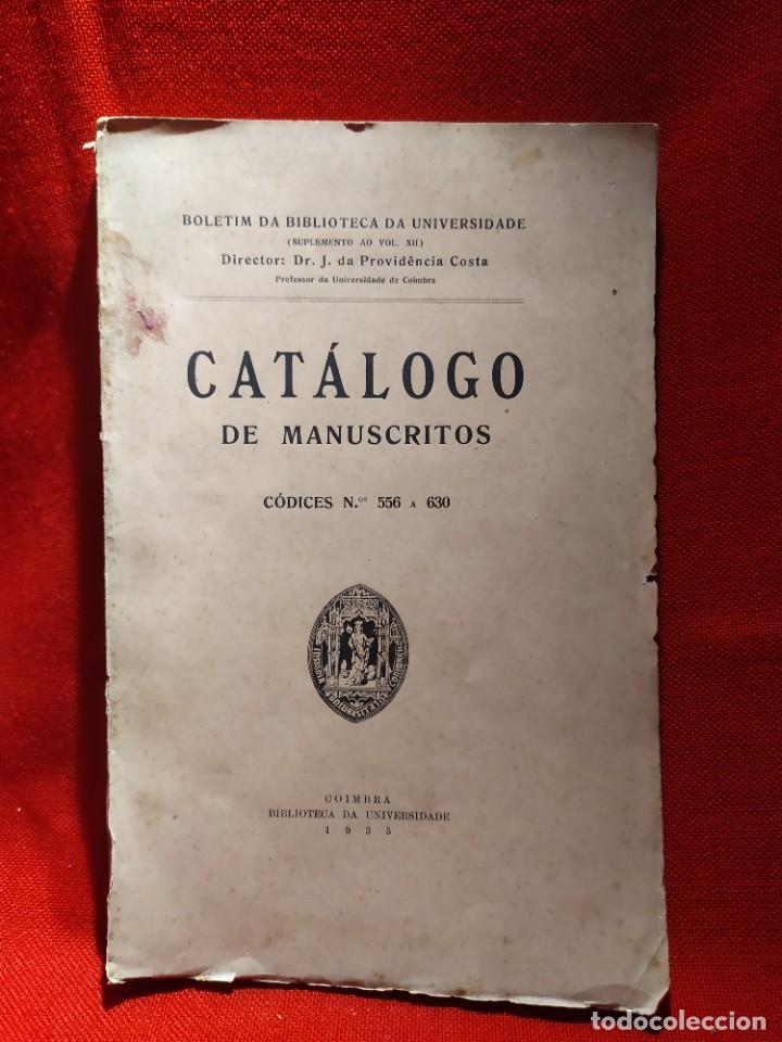 Libros antiguos: 1935. Cat&aacute;logo de manuscritos. C&oacute;dices n&deg; 556 a 630. - Foto 1