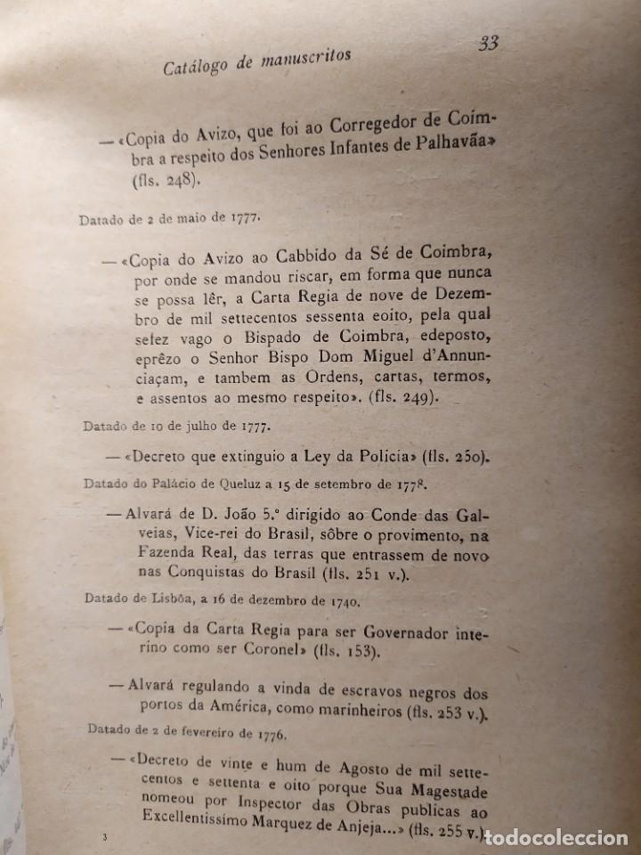 Libros antiguos: 1935. Cat&aacute;logo de manuscritos. C&oacute;dices n&deg; 556 a 630. - Foto 7