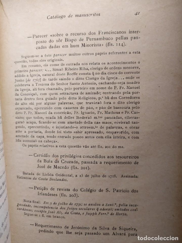 Libros antiguos: 1935. Cat&aacute;logo de manuscritos. C&oacute;dices n&deg; 556 a 630. - Foto 8