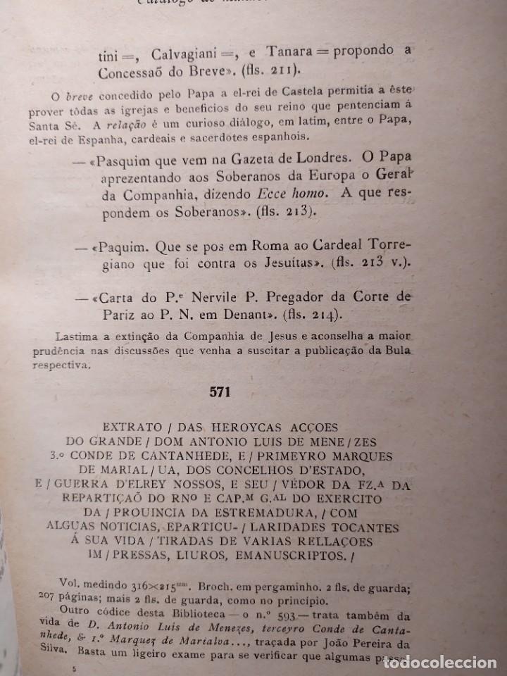Libros antiguos: 1935. Cat&aacute;logo de manuscritos. C&oacute;dices n&deg; 556 a 630. - Foto 9