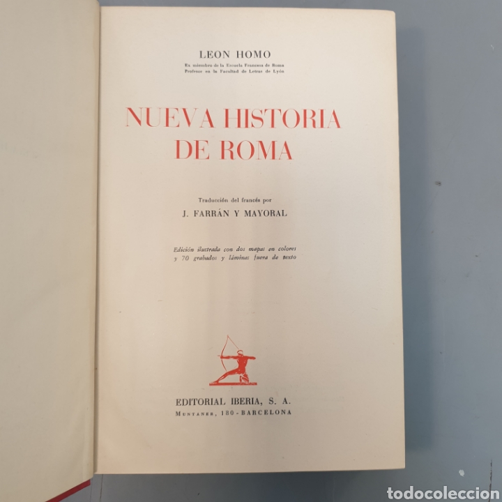 Libros antiguos: Nueva Historia de Roma ediciones Iberia 1949 - Foto 2