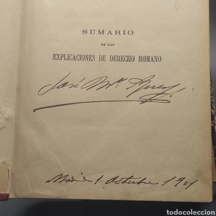Libros antiguos: DERECHO ROMANO. UNIVERSIDAD CENTRAL. MADRID 1899 - Foto 3