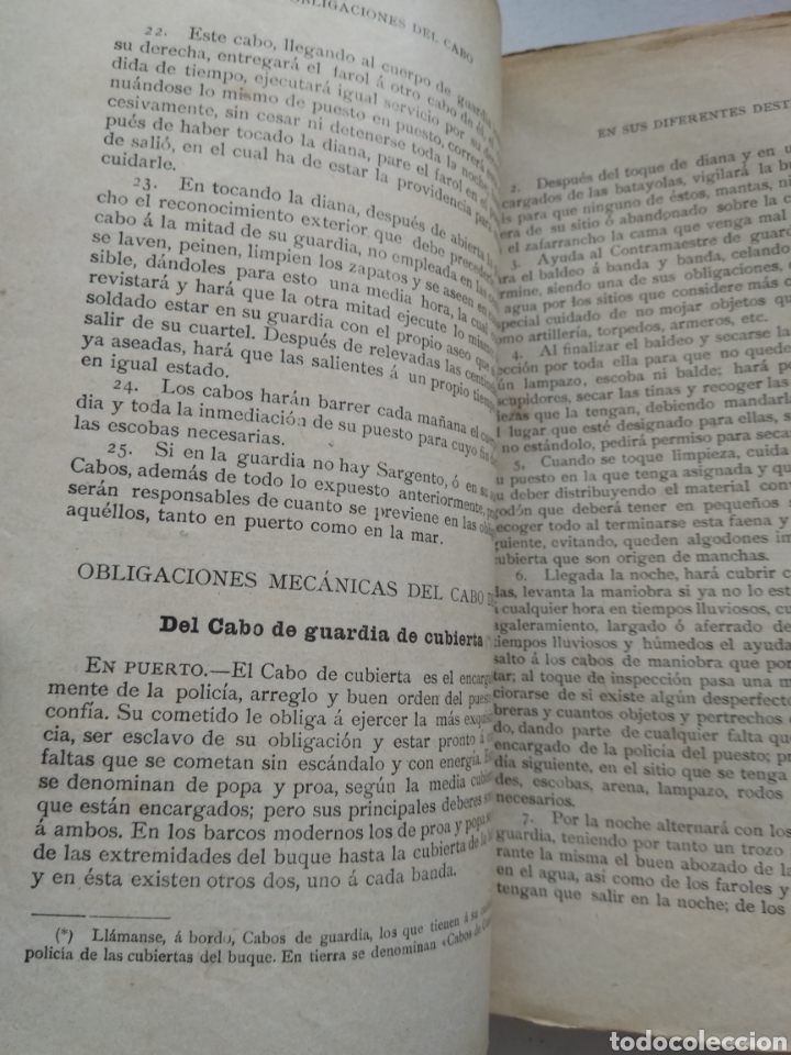 Libros antiguos: MANUAL DEL CABO DE MAR/FERROL 1902 - Foto 7