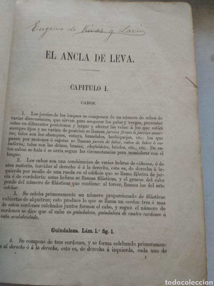 Libros antiguos: EL ANCLA DE LEVA/BALTASAR VILLARINO - Foto 6