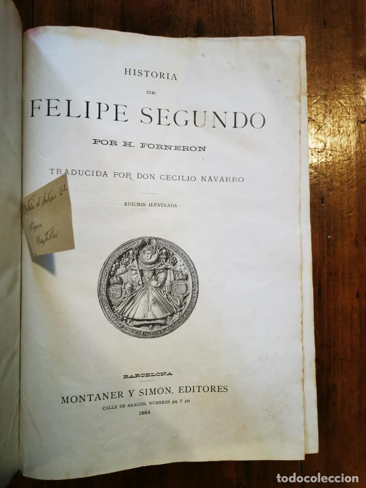 Libros antiguos: FORNERON, H. Historia de Felipe Segundo - Foto 2