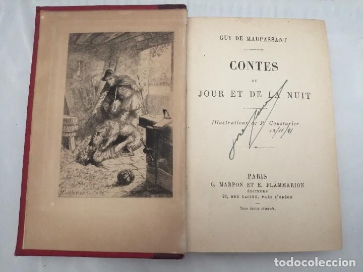 Libros antiguos: CONTES DU JOUR ET DE LA NUIT (&Eacute;DITION 1885 APROX.) - Foto 3