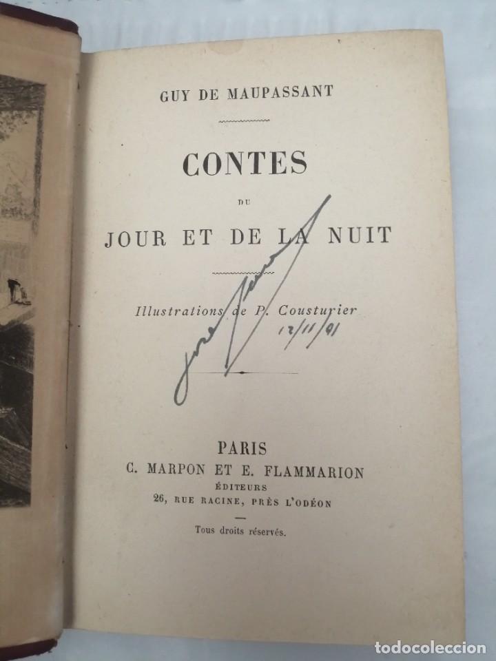 Libros antiguos: CONTES DU JOUR ET DE LA NUIT (&Eacute;DITION 1885 APROX.) - Foto 4