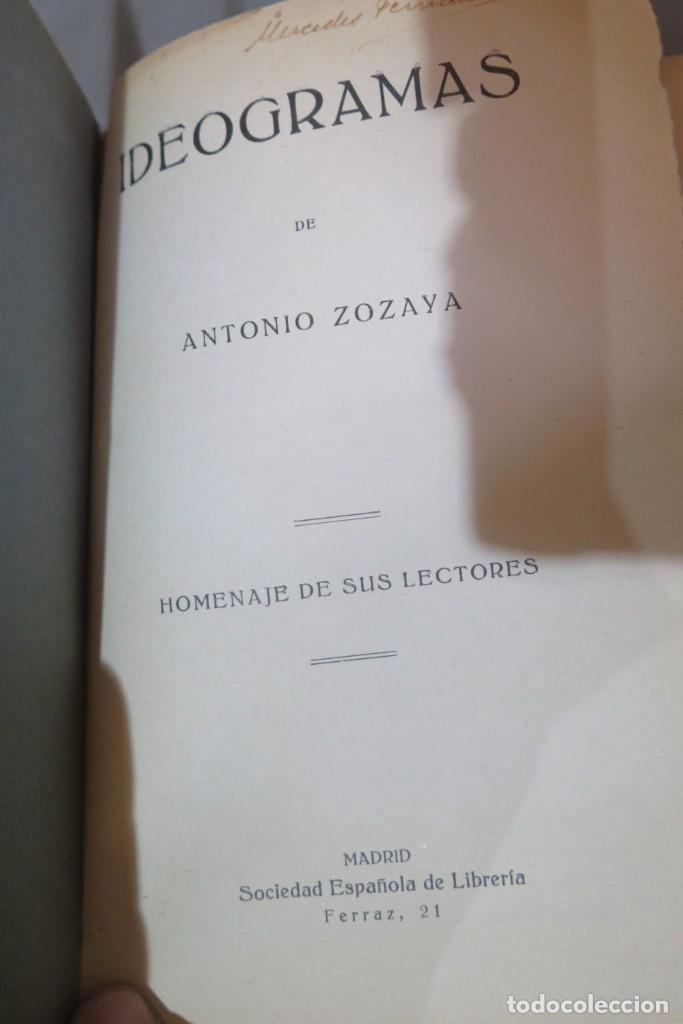 Libros antiguos: IDEOGRAMAS. ZOZAYA - Foto 3
