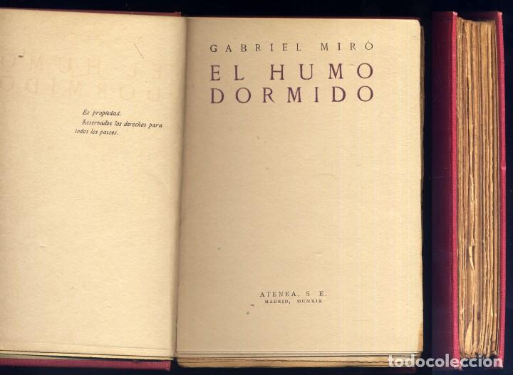Libros antiguos: MIR&Oacute;, Gabriel. El humo dormido. 1919. - Foto 2