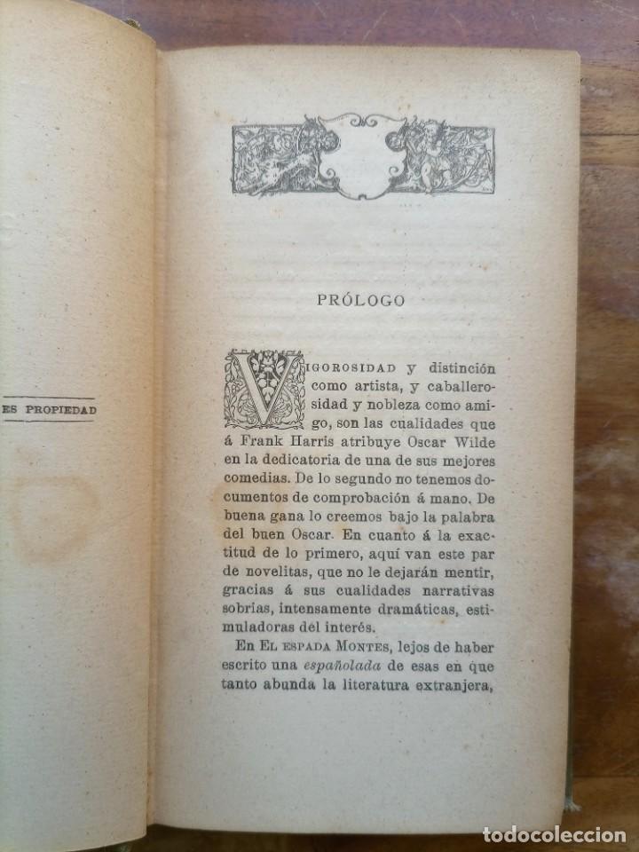 Libros antiguos: El espada Montes Frank Harris - Foto 6