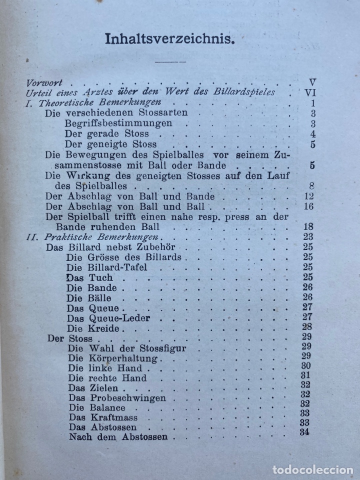 Libros antiguos: Woerz Billardbuch / Woerz, August. 1913 - Foto 7