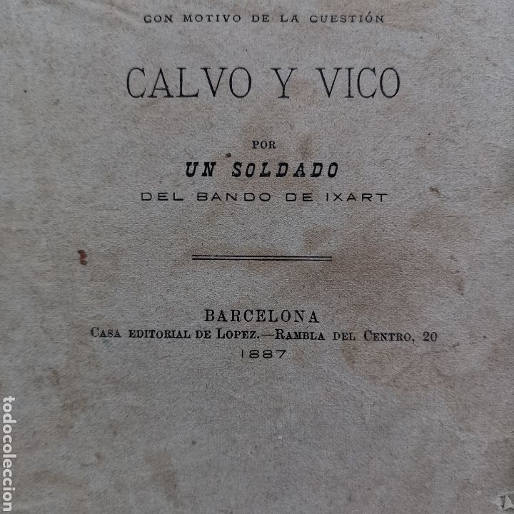 Libros antiguos: Rar&iacute;simo Libro 4 Tiros, Juan Alonso del Real de 1887 - Foto 2