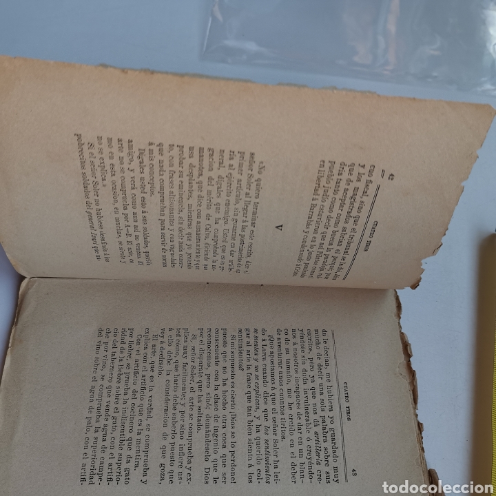 Libros antiguos: Rar&iacute;simo Libro 4 Tiros, Juan Alonso del Real de 1887 - Foto 14