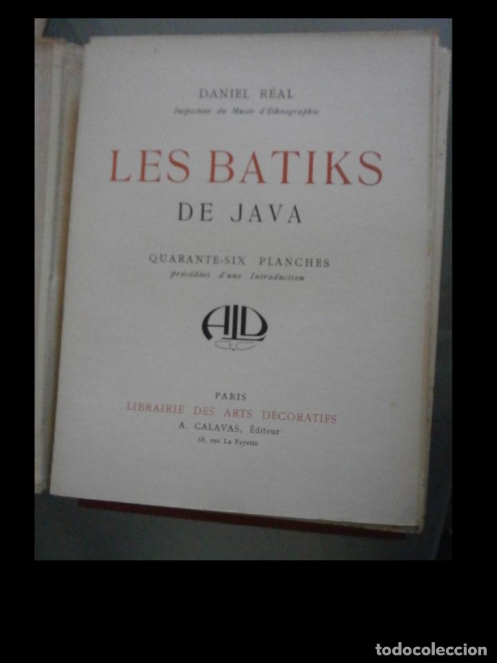 Libros antiguos: Les Batiks de Java. Daniel R&eacute;al - Foto 1