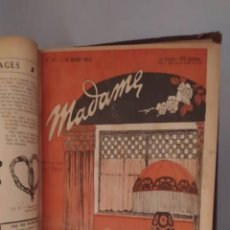 Libros antiguos: MADAME REVISTA DE MODA FRANCESA 1923. NUMEROS 132 A 156. Lote 349781694