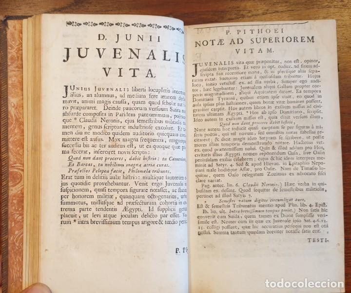 Libros antiguos: A&Ntilde;O 1684 &ndash; D. JUNII JUVENALIS & AULI PERSII FLACCI &ndash; SATYRAE - Foto 5