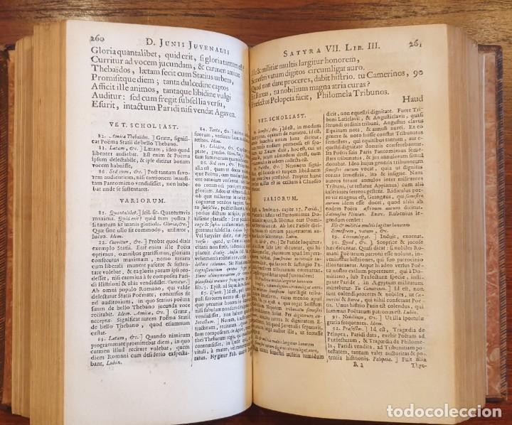 Libros antiguos: A&Ntilde;O 1684 &ndash; D. JUNII JUVENALIS & AULI PERSII FLACCI &ndash; SATYRAE - Foto 7