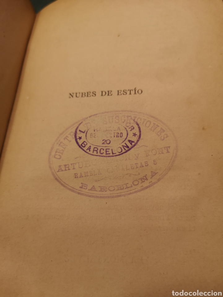 Libros antiguos: Nubes de Est&iacute;o. Jos&eacute; Mar&iacute;a de Pereda - Foto 3