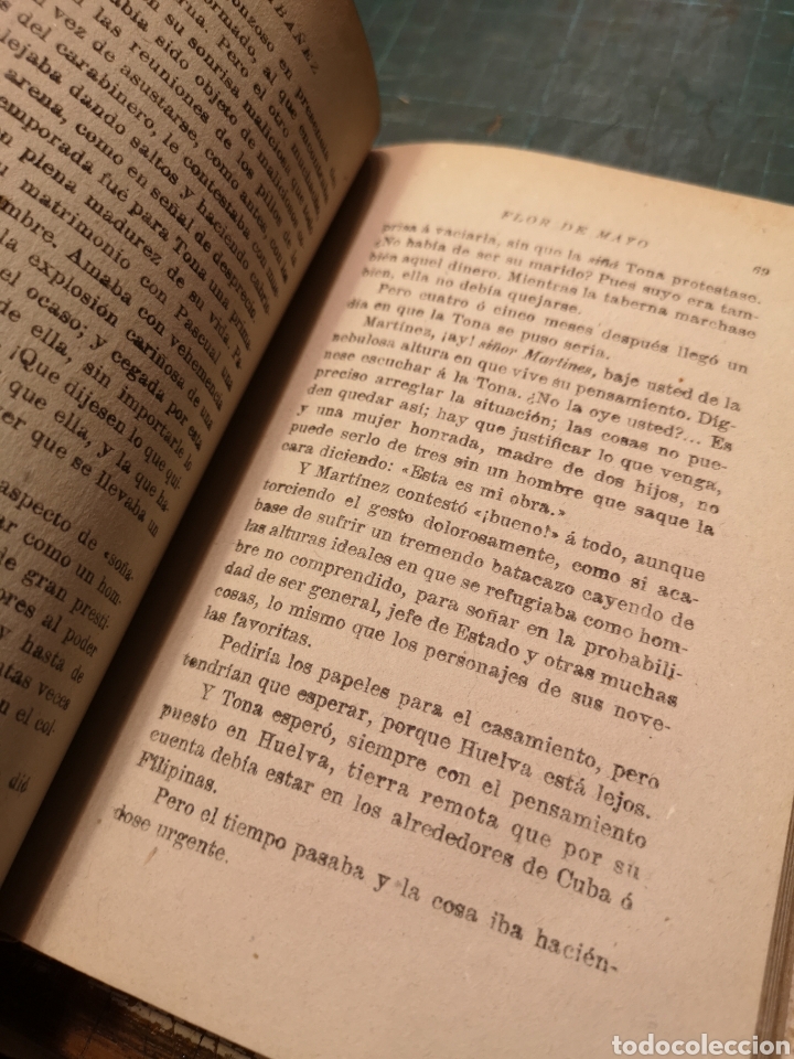 Libros antiguos: Flor de Mayo. C. Blasco Iba&ntilde;ez 1895 - Foto 5