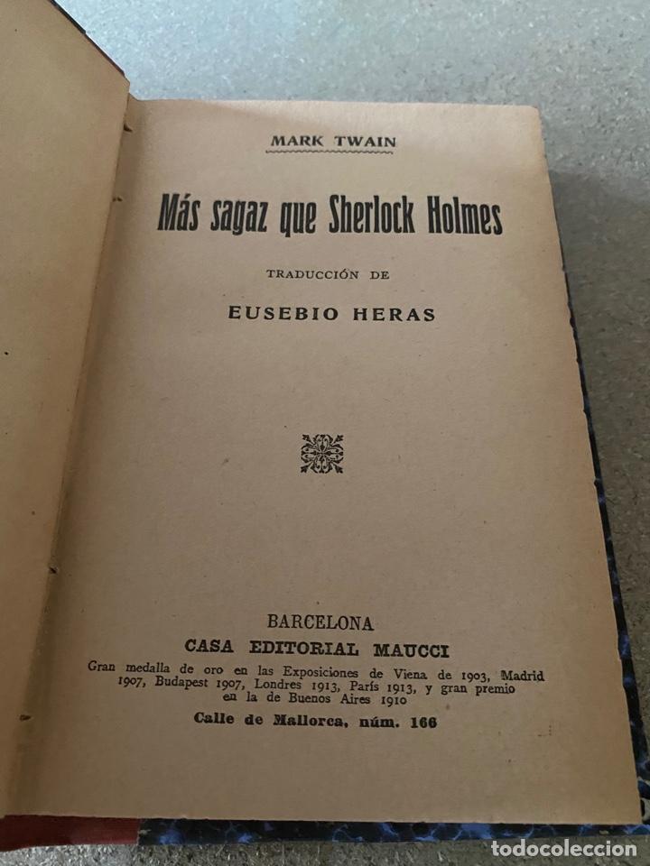 Libros antiguos: M&aacute;s sagaz que Sherlock Holmes - Foto 2