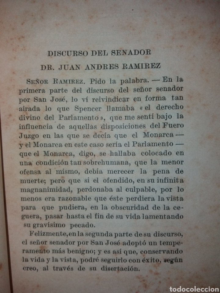 Libros antiguos: Discurso Juan A Ramirez 1928 Proyecto De Examenes Uruguay - Foto 3