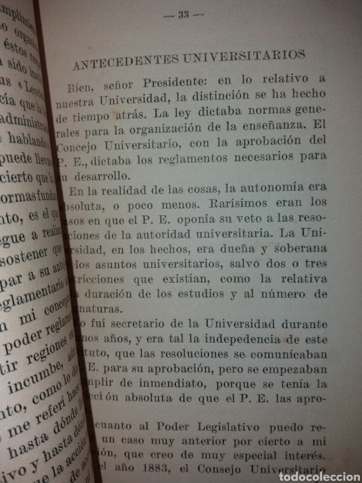 Libros antiguos: Discurso Juan A Ramirez 1928 Proyecto De Examenes Uruguay - Foto 8