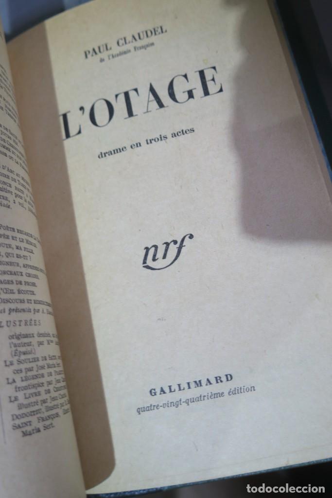 Libros antiguos: 1911.- L&acute;otage. Claudel Paul - Foto 3