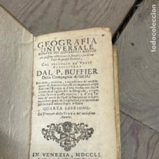 Libros antiguos: GEOGRAFIA UNIVERSALE DEL PADRE CLAUDIO BUFFIER DELLA CAMPAGNA DI GESU'. Lote 350449494