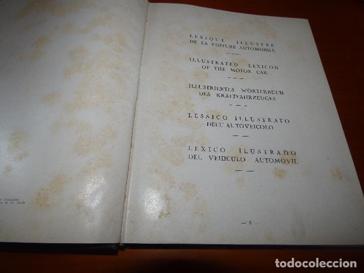 Libros antiguos: Lexique illustr&eacute; de lautomobile - Foto 3