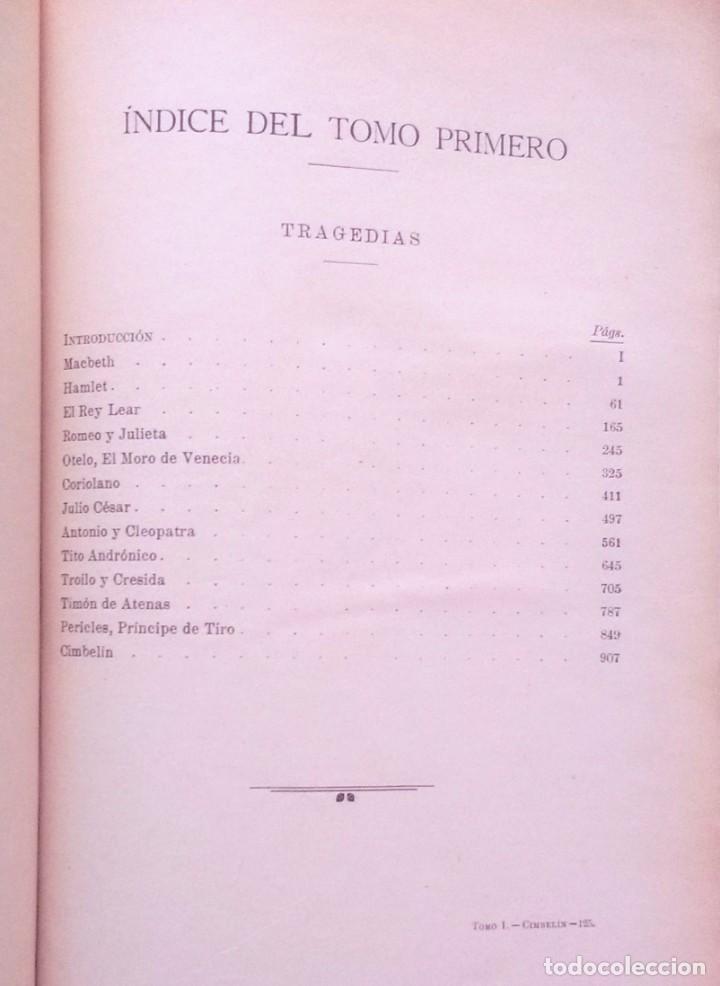 Libros antiguos: OBRAS COMPLETAS DE SHAKESPEARE - TRAGEDIAS - MONTOLIU - ED. SEGUI 1910/1920 - Foto 6