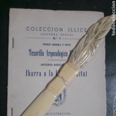 Libros antiguos: COLECCION ILLICE, TESORILLO ARQUELOGICO ILICITANO, IBARRA O LA LLABORIOSITAT , ATENEA ELCHE 1951. Lote 351888184