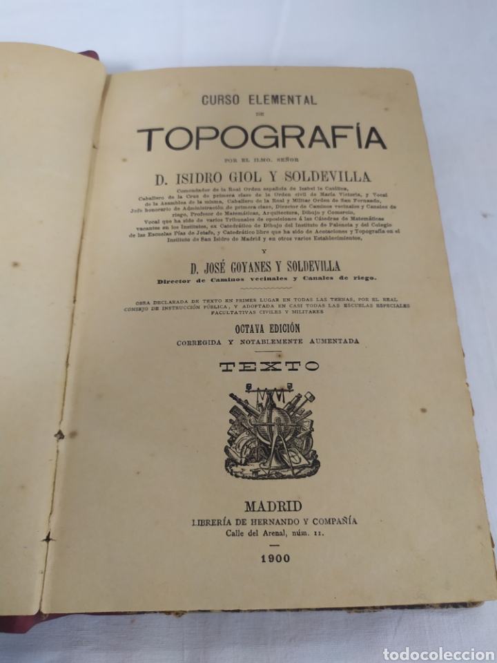 Libros antiguos: Topograf&iacute;a de Librer&iacute;a Hernando y Compa&ntilde;&iacute;a, a&ntilde;o 1900 - Foto 2