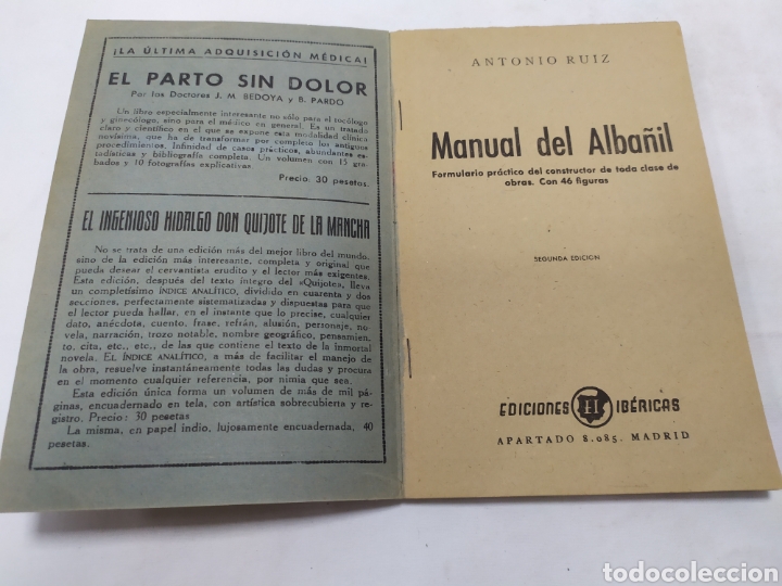 Libros antiguos: Manual del alba&ntilde;il N&uacute;mero 74 de Ediciones Ib&eacute;ricas - Foto 3