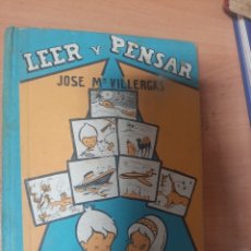 Libros antiguos: LEER Y PENSAR JOSE Mª VILLEGAS EDITORIAL PRIMA LUCE S A. Lote 352992189