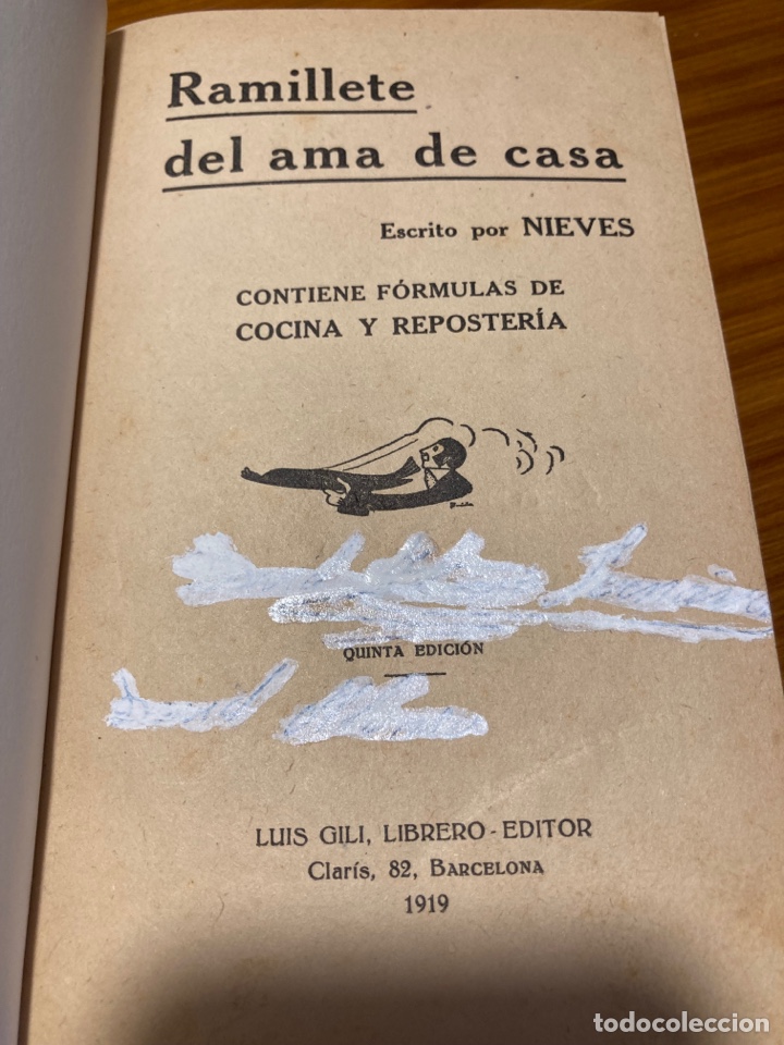 Libros antiguos: Ramillete del ama de casa (libro cocina)1919 - Foto 5