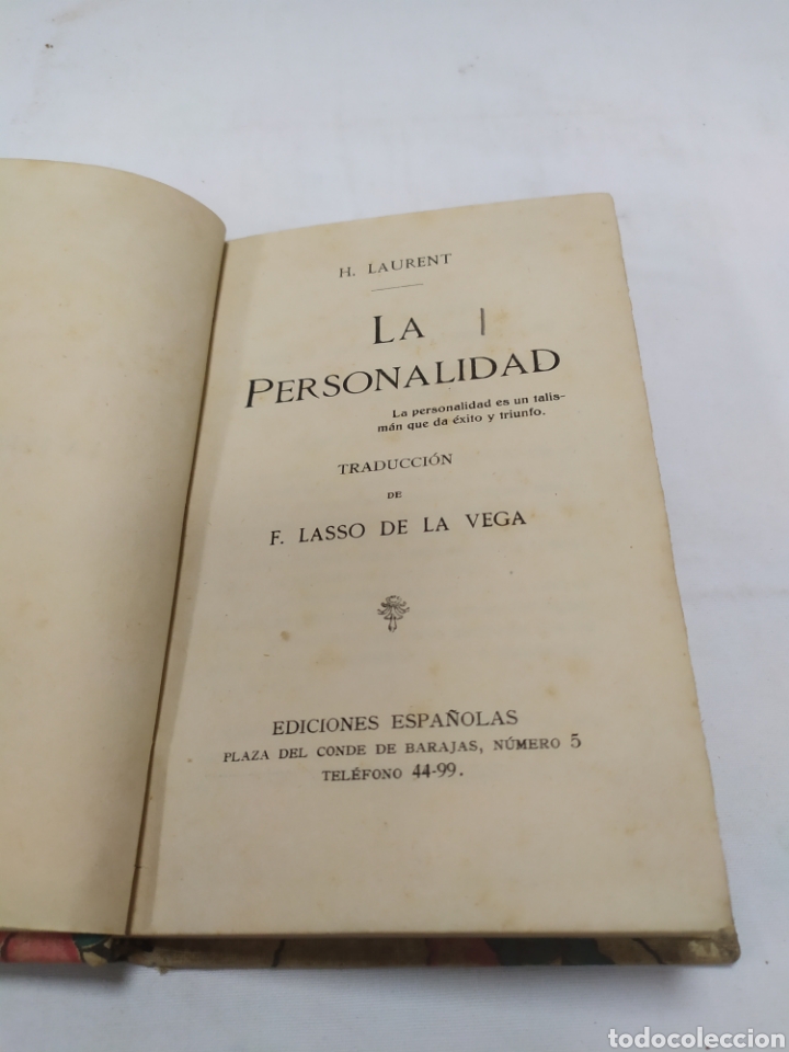 Libros antiguos: La personalidad, Ediciones Espa&ntilde;olas - Foto 3