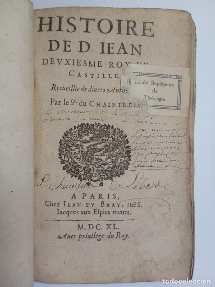 Antiquarische B&uuml;cher: Jean de Lannel - Historia de Juan II de Castilla - 1640