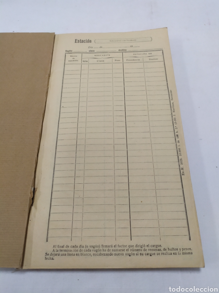 Libros antiguos: Libro de conteo de ferrocarriles, principios de siglo - Foto 3