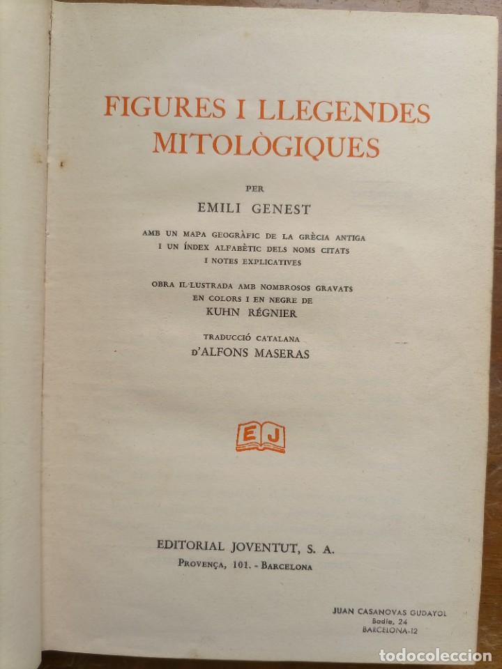 Libros antiguos: Figures I l&eacute;gendes mitologiques - Foto 2