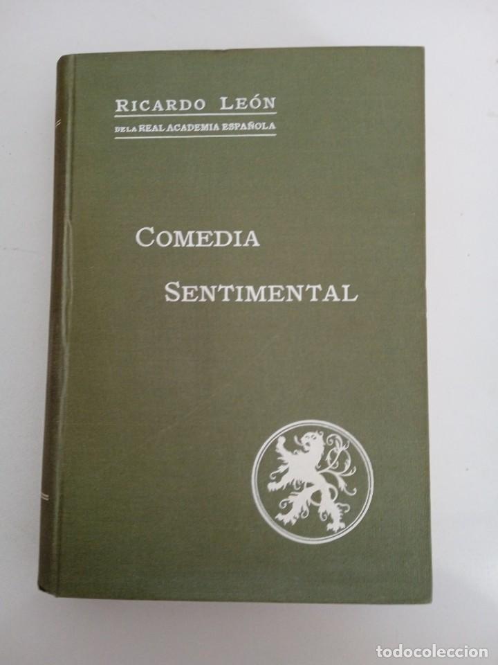 Libros antiguos: Comedia sentimental Ricardo de Le&oacute;n 1915 - Foto 1