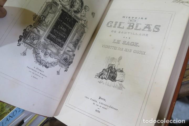 Libros antiguos: 1836.- Histoire de Gil Blas. Lesage - Foto 3