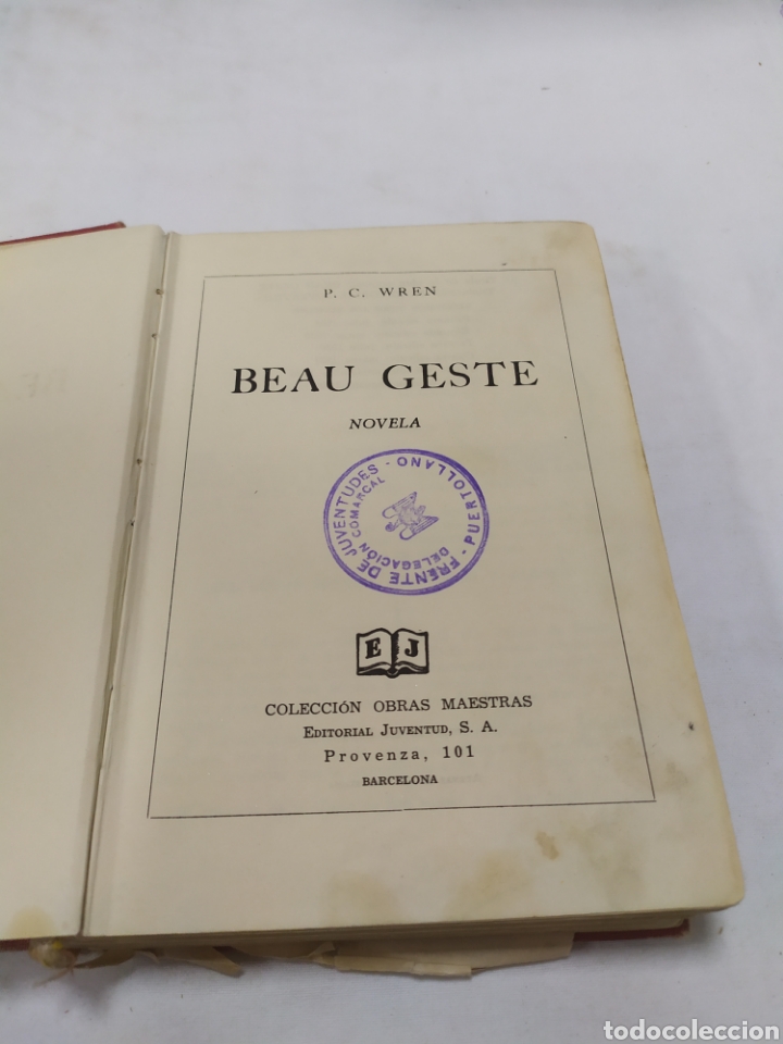 Libros antiguos: Beau Geste, Editorial Juventud, 1936 - Foto 3