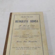 Libros antiguos: ORTOGRAFÍA DUDOSA, EDITORIAL PÁEZ, 1933. Lote 354627873
