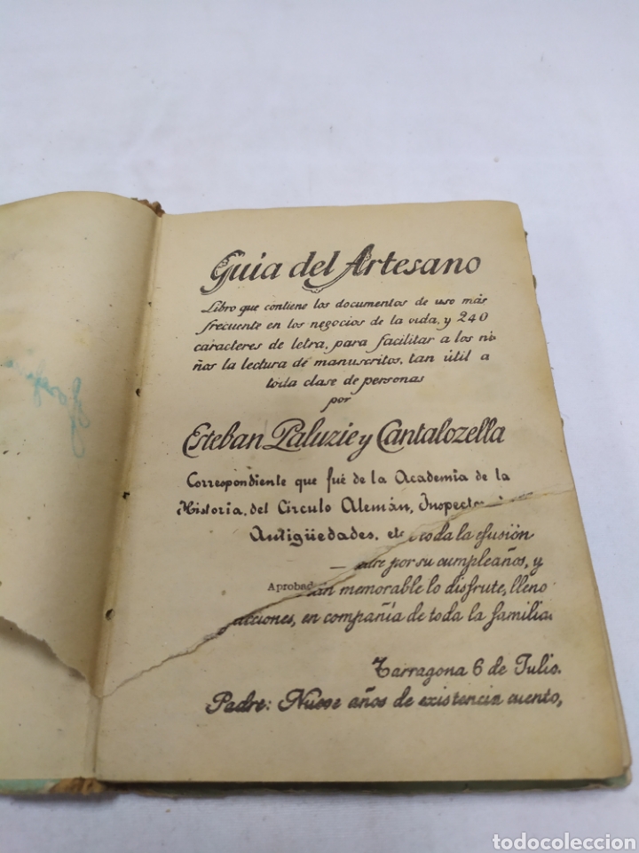 Libros antiguos: Gu&iacute;a del artesano, E. Paluzie - Foto 3